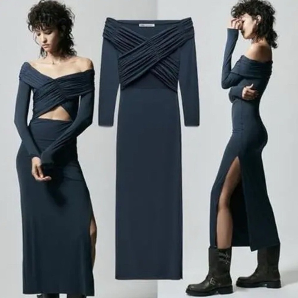Zara Cross cutout dress